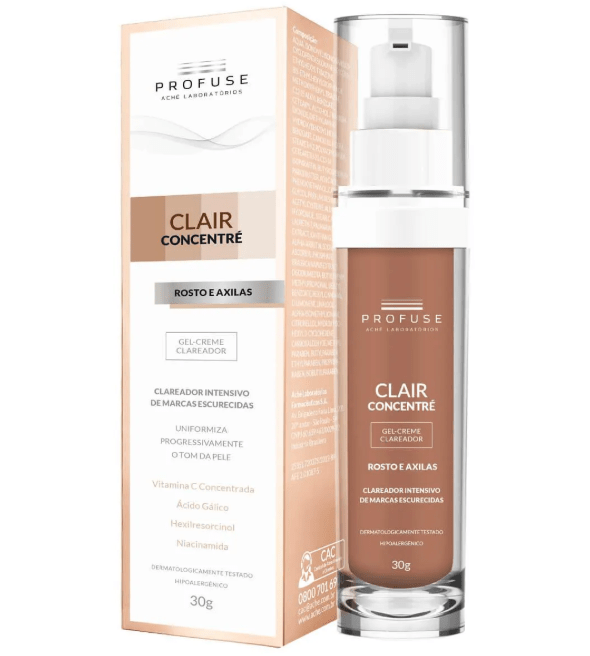 Gel Creme clareador Clair Concentre Profuse 30g