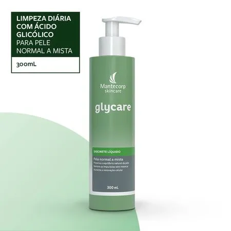 Sabonete Líquido Facial Glycare Mantecorp 300ml 2
