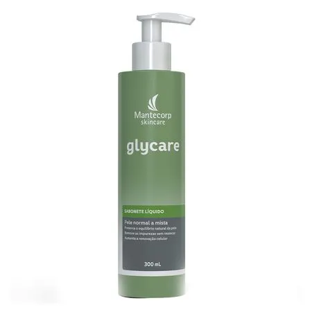Sabonete Líquido Facial Glycare Mantecorp 300ml
