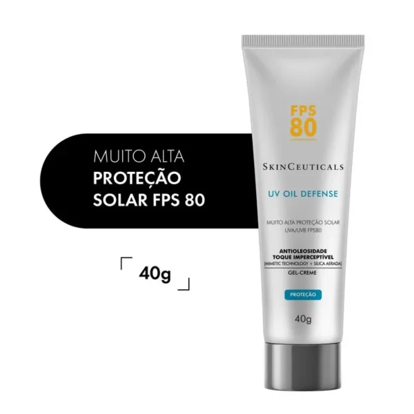 Protetor-Solar-SkinCeuticals---UV-Oil-Defense-FPS-80---40g Protetor-Solar-SkinCeuticals---UV-Oil-Defense-FPS-80---40g